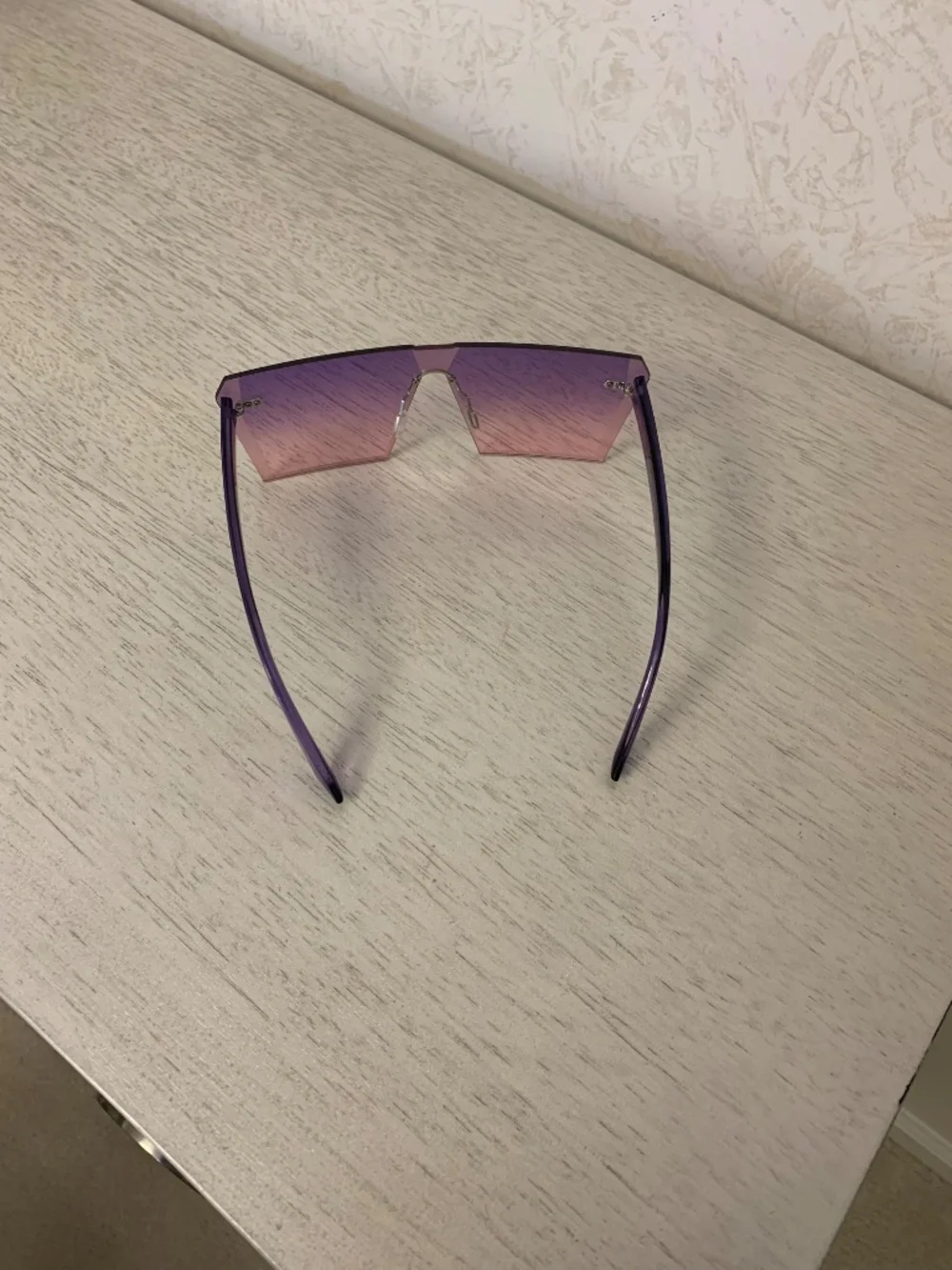 Women’s Large square-Framed Purple Sunglasses